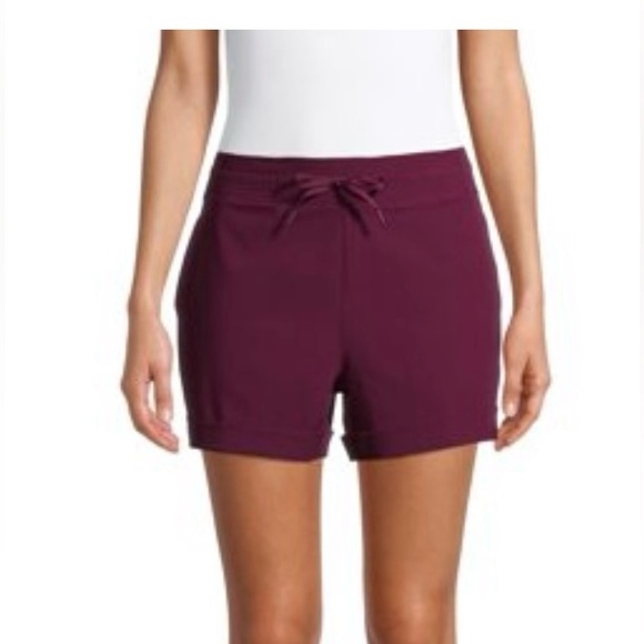 Avia Women's Commuter Shorts. Color: Purple Oxford - Picture 3 of 9